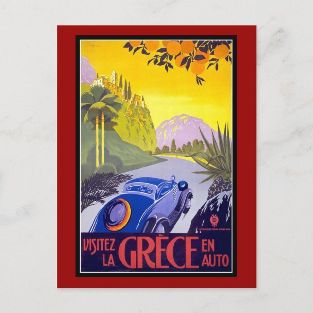 Postcard Greece Greetings Vintage (Front)