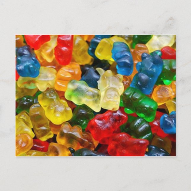 postcard, gummy bears postcard (Front)
