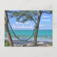 POSTCARD, "HAMMOCK/ABACO ISLANDS/BAHAMAS "