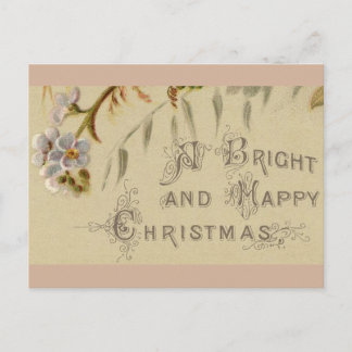 Postcard - Happy Christmas Forget-Me-Nots
