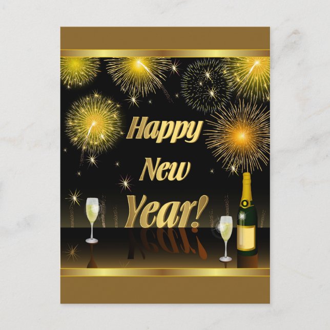 Postcard Happy New Year (Front)