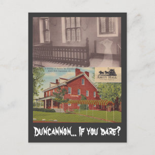 Postcard Haunted Amity Hall Duncannon PA & Ghost