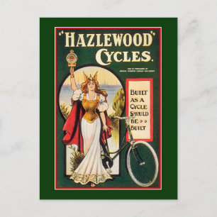 Postcard:  Hazlewood Cycles  - Vintage Bicycle Postcard