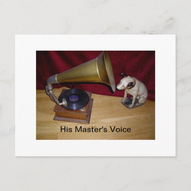 Postcard - His Master's Voice (Front)