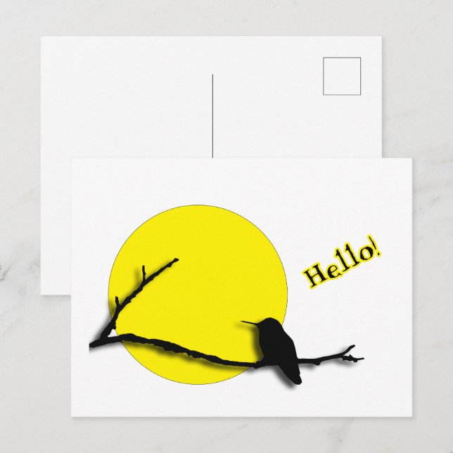 Postcard - Hummingbird Greetings (Front/Back)