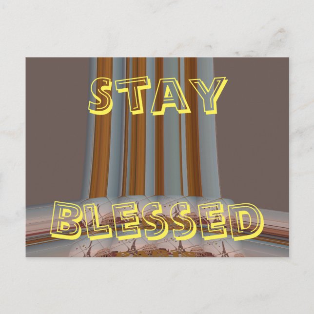 Postcard I Love Eiffel Tower stay blessed (Front)