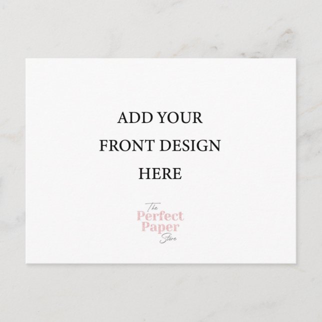 Postcard Invitation Landscape Template (Front)