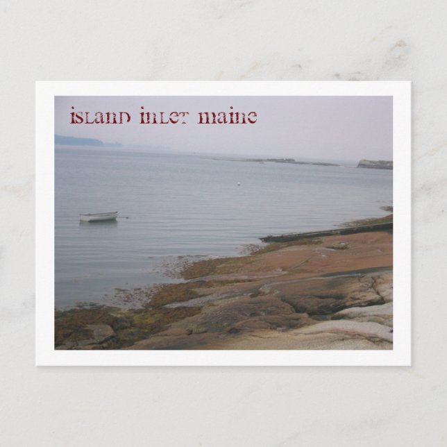 postcard: Island in Maine Postcard (Front)