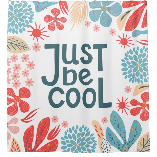 Postcard, just be cool, motivating quote, letterin (Front)