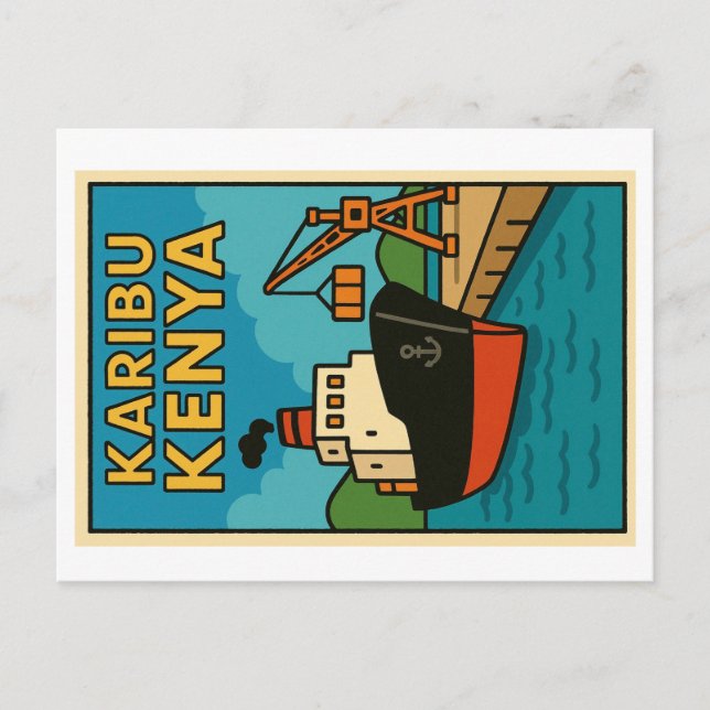 Postcard - Karibu Kenya (Front)