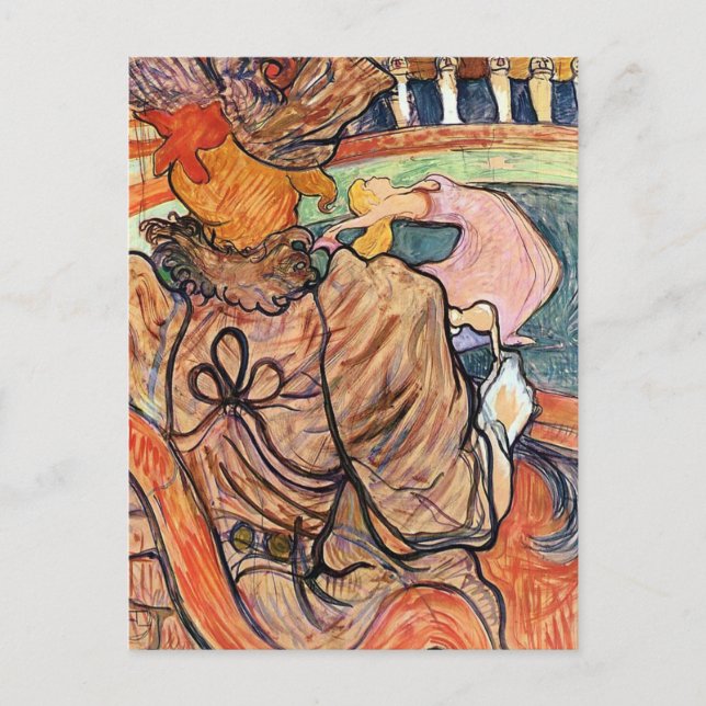 Postcard:   Lautrec - French Art - Nouveau Cirque Postcard (Front)