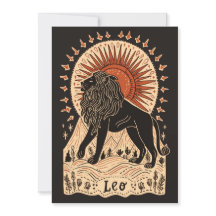 Postcard - Leo Celestial Zodiac Art 