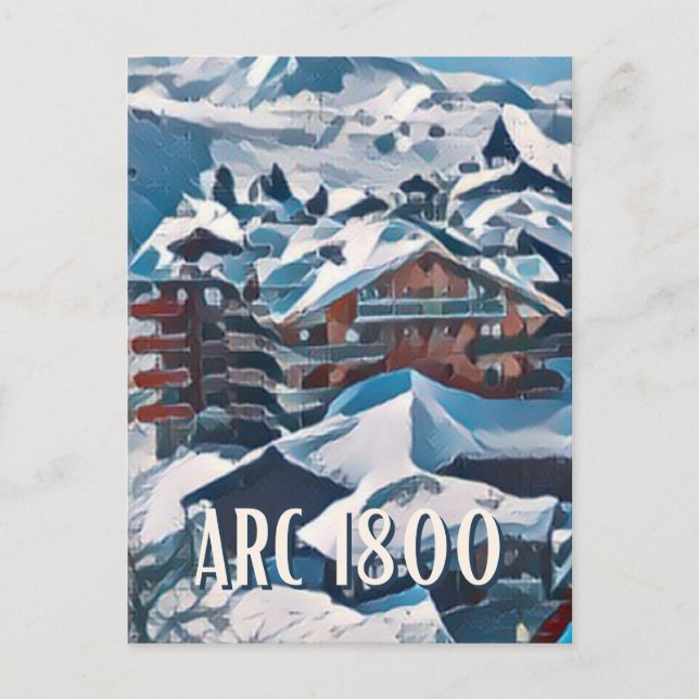 Postcard Les Arcs Ski Resort (Front)