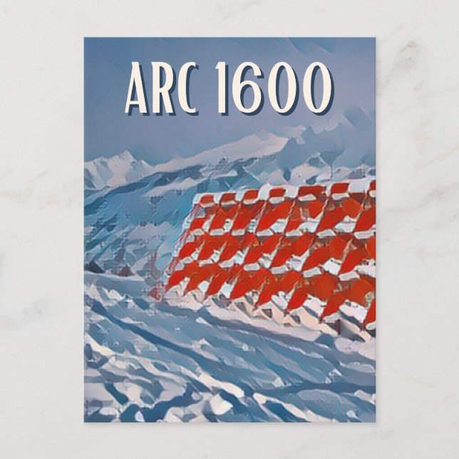 Postcard Les Arcs Ski Resort (Front)