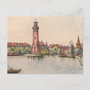 Postcard - Lindau Lighthouse