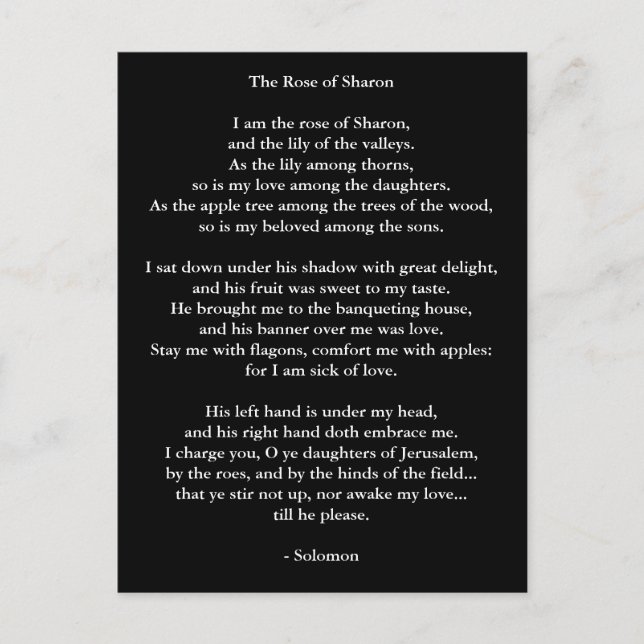 Postcard-Love Art-Love Poem 5 Postcard (Front)