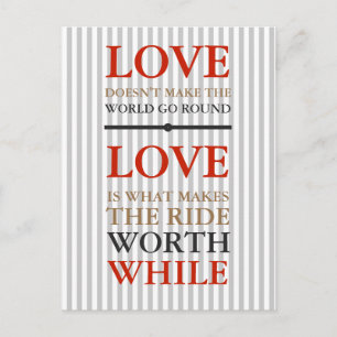 Postcard - Love is what...