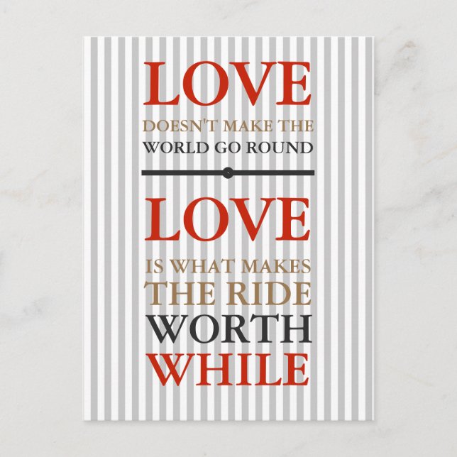 Postcard - Love is what... (Front)