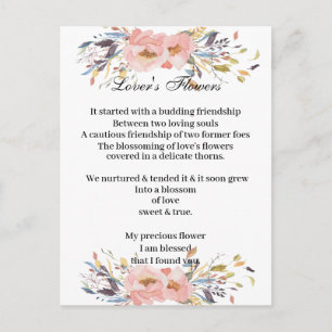 Postcard - Lover's Flowers