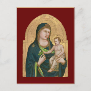 POSTCARD : MADONNA & CHILD : GIOTTO : 1337