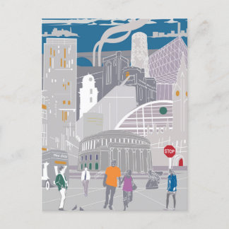 Postcard Manchester Illustration Artwork