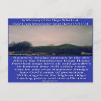 Postcard Manchester Rainbow Poem