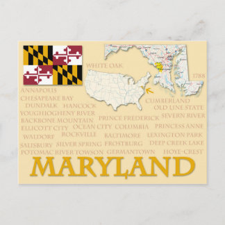 Postcard "Maryland"