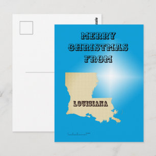 Postcard - Merry Christmas from Louisiana