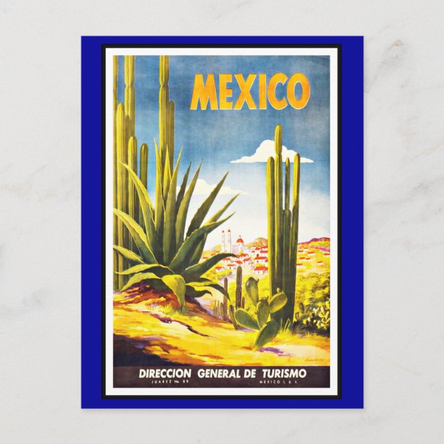 Postcard Mexico Greetings Vintage (Front)