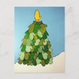 Postcard Mitten Tree