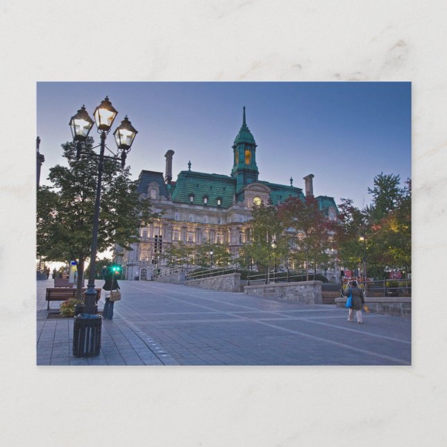 Postcard Montreal (Canada) Town Hall (Front)