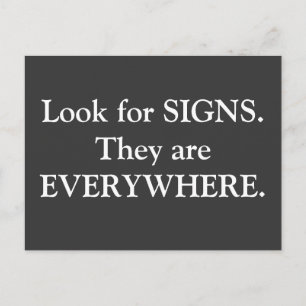 Postcard Motivation - Signs are Everywhere