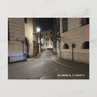 Postcard - Night walk in Vicenza, Italy
