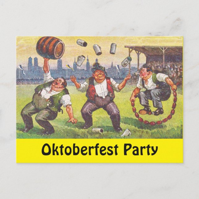 Postcard Octoberfest Party Oktoberfest Celebration (Front)