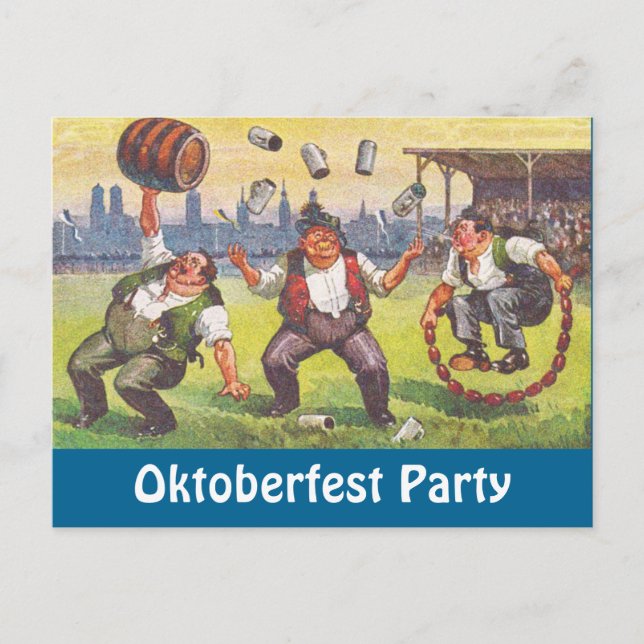 Postcard Octoberfest Party Oktoberfest Celebration (Front)