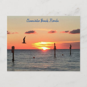 Postcard of a Clearwater Beach sunset