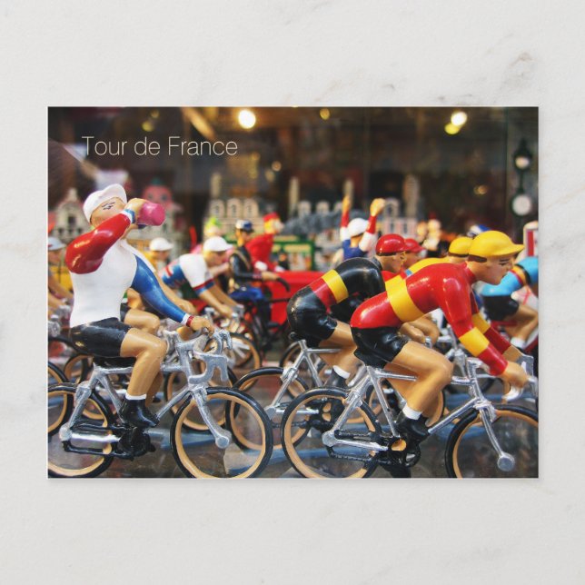 Postcard of a window depicting Tour de France (Front)