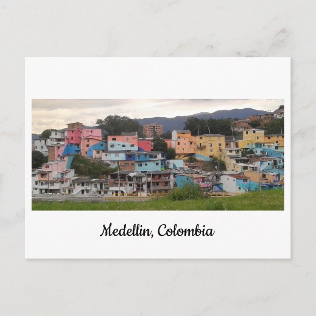 Postcard of El Pesebre mural Medellin, Colombia (Front)