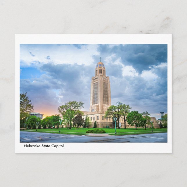 Postcard of Nebraska State Capitol (Front)