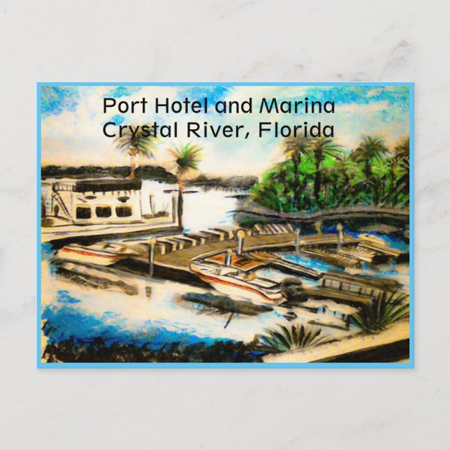 Postcard of Port Hotel Crystal River, Fl (Front)