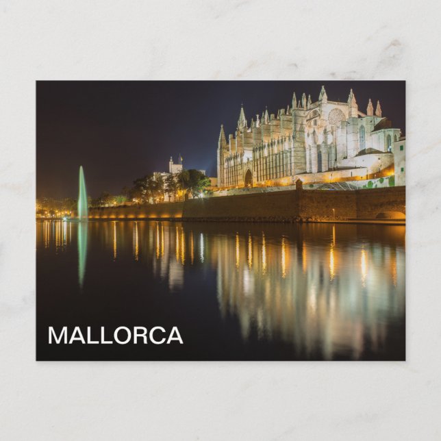 postcard of the Cathedral of Palma de Mallorca (Front)