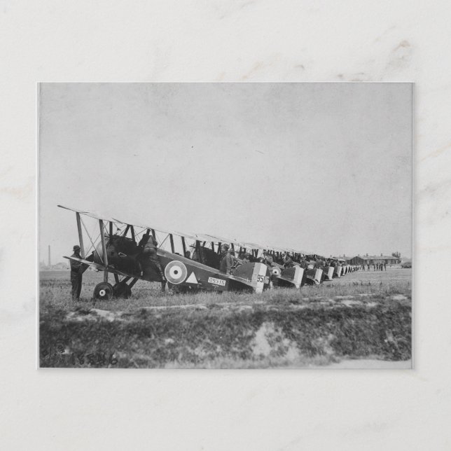 Postcard of WWI planes (Front)