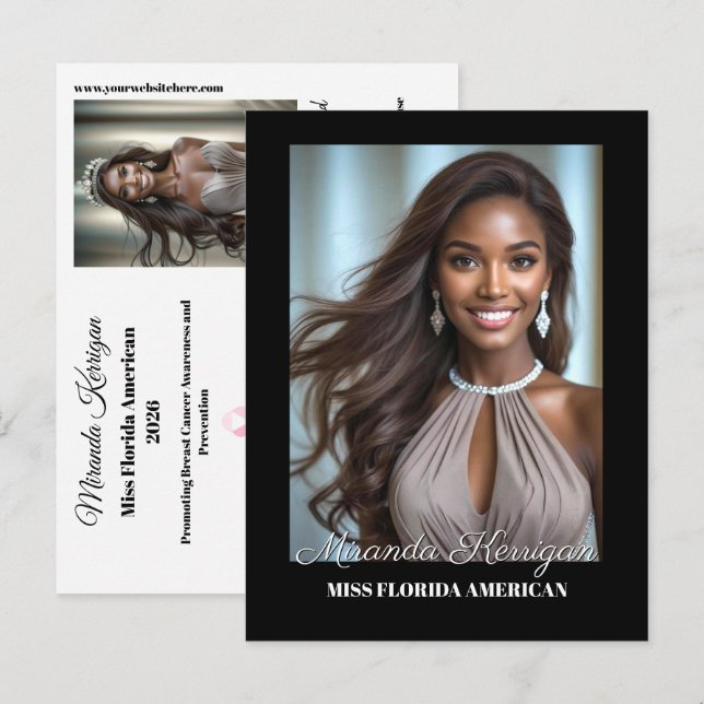 Postcard Pageant Essentials Autograph Photo Card (Front/Back)