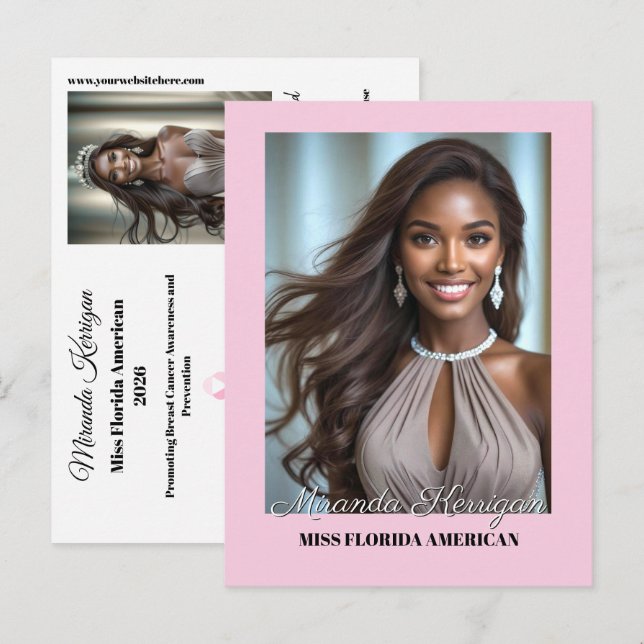Postcard Pageant Essentials Autograph Photo Card (Front/Back)