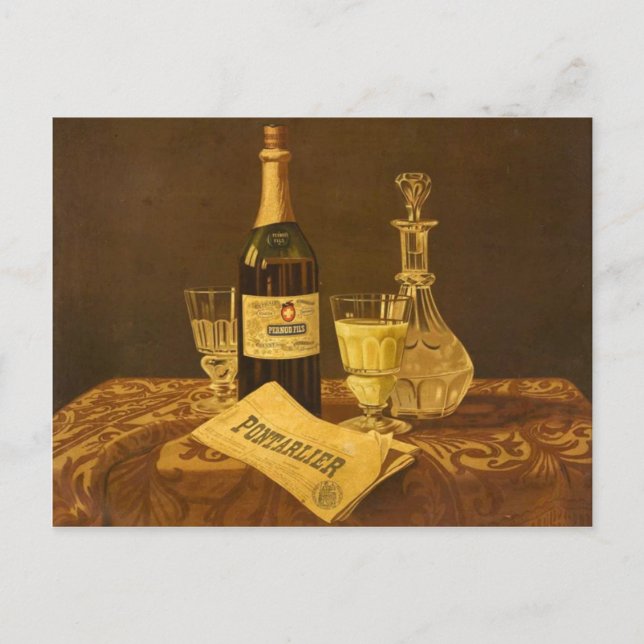 Postcard Pernod Fils - Charles Maire painting (Front)