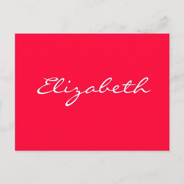 POSTCARD - personalized (Front)