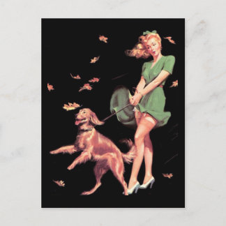 Postcard Pin up Girls Art Vintage Retro Print