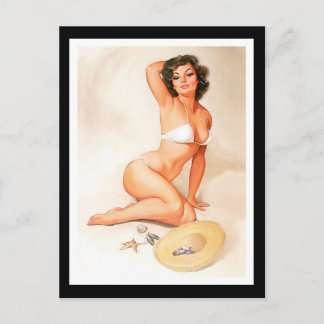 Postcard Pin up Girls Art Vintage Retro Print