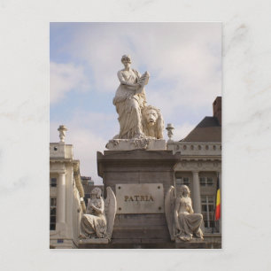 Postcard Pl. de Brouckere, Bruxelles, Brussels