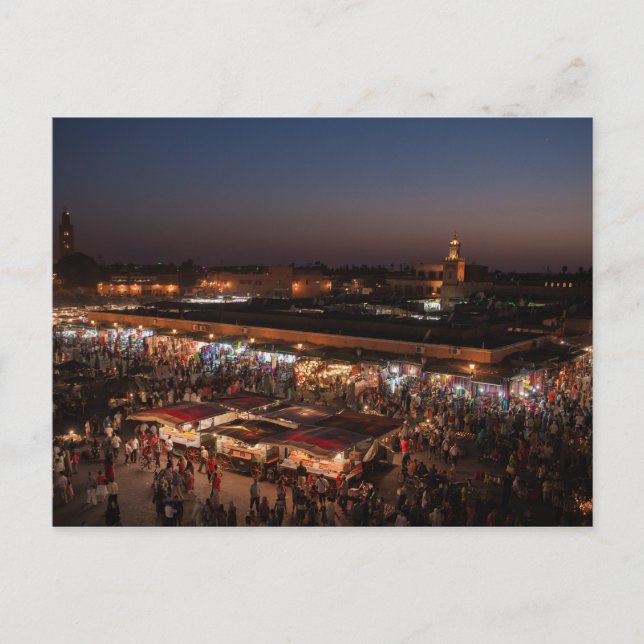Postcard Place Jemaa el-Fna - Marrakech - Morocco (Front)